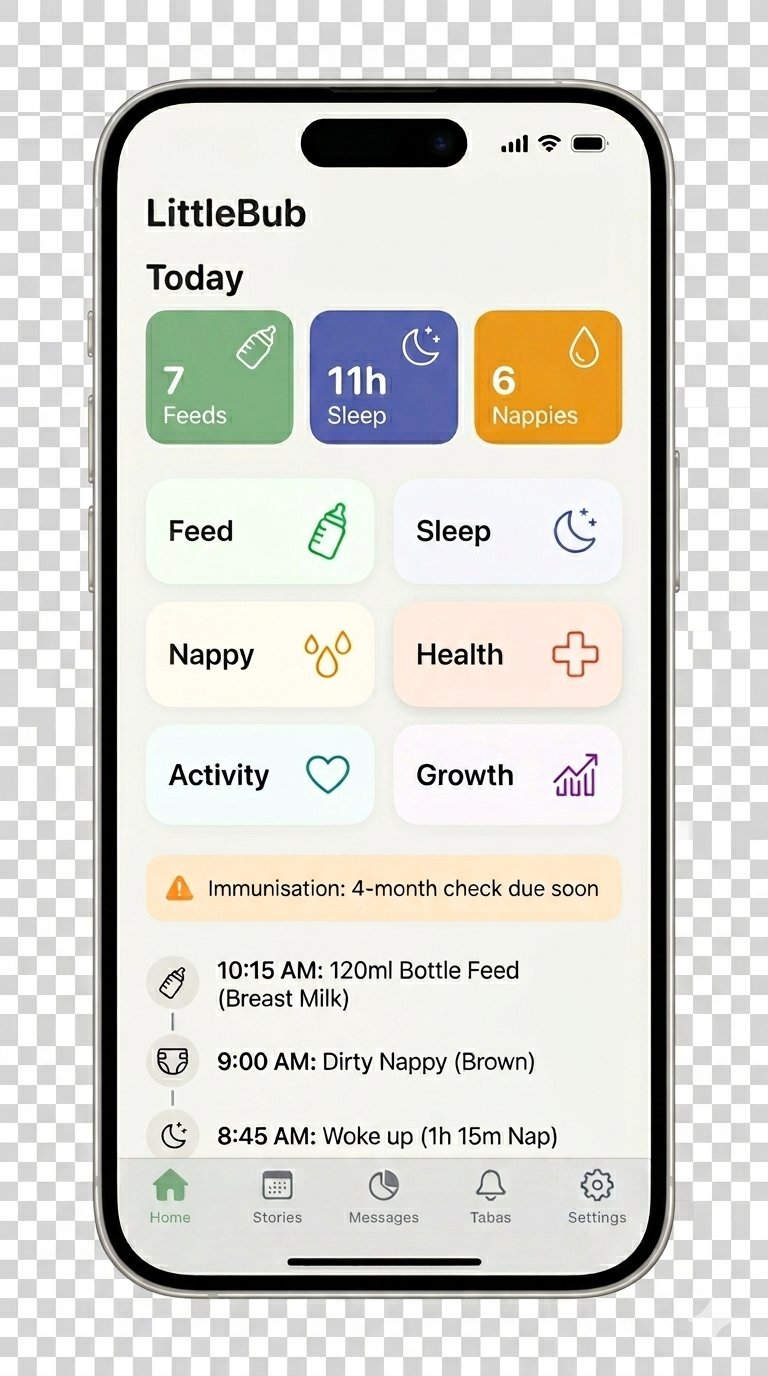 BubDaze app home screen